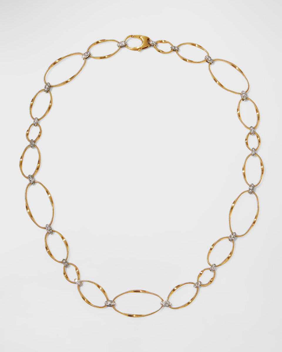Marrakech Onde 18K Gold Diamond Collar Necklace